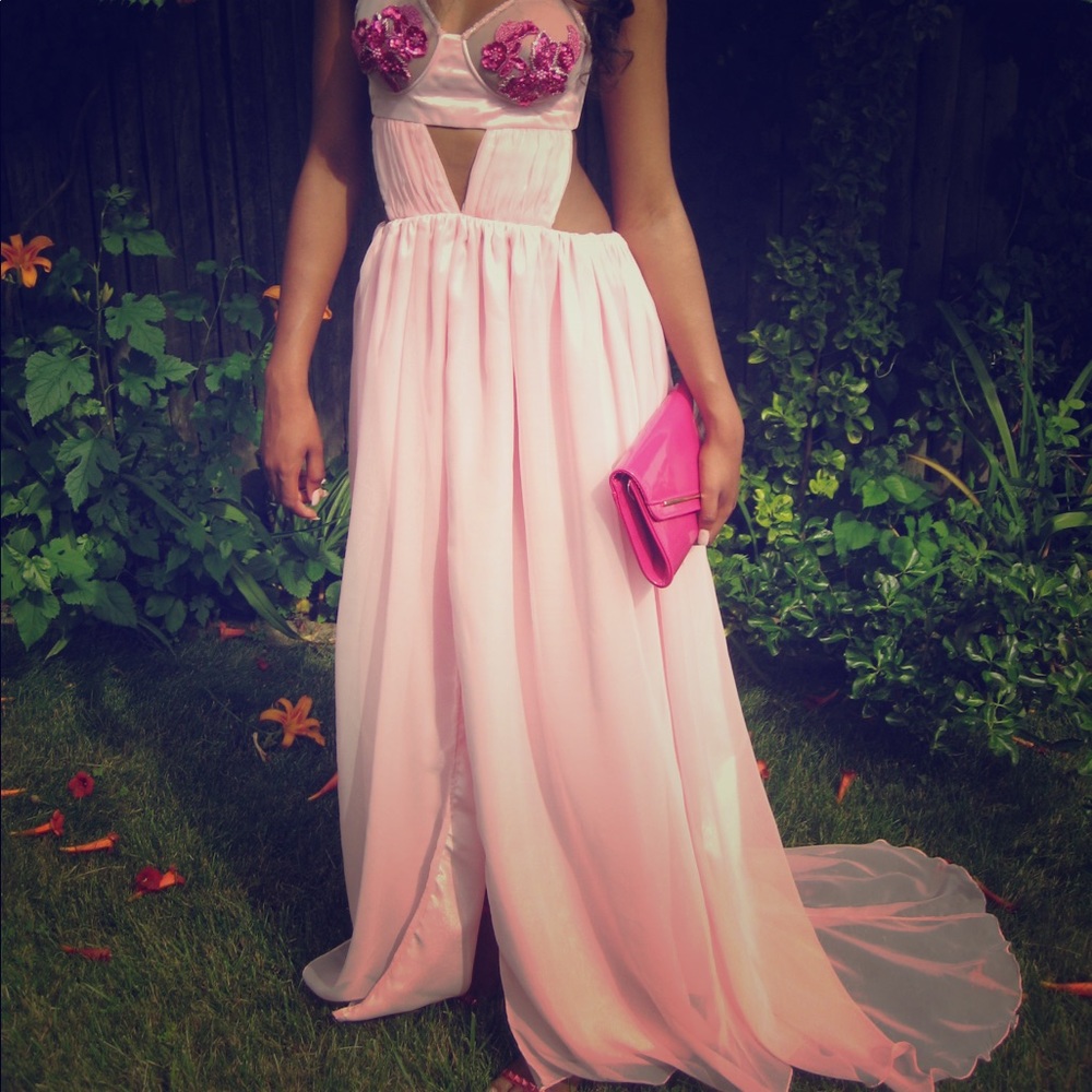 Ambiance couture custom gown made in New York .